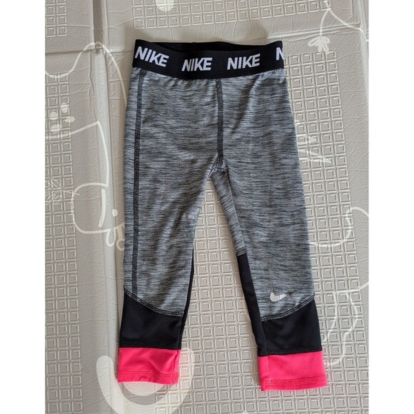 Girls Size 3T Athletic Leggings Lot Nike Adidas Activewear Pants Bundle 5pc - Picture 3 of 6